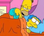 Ο Όμηρος και Marge στο κρεβάτι